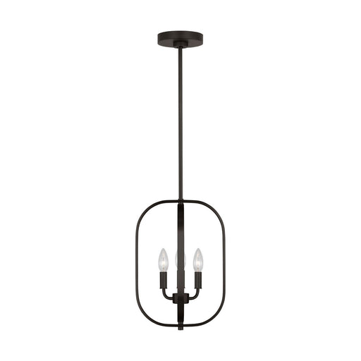 Loretto 3-Light Lantern Pendant in Midnight Black