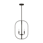 Loretto 4-Light Lantern Pendant in Midnight Black
