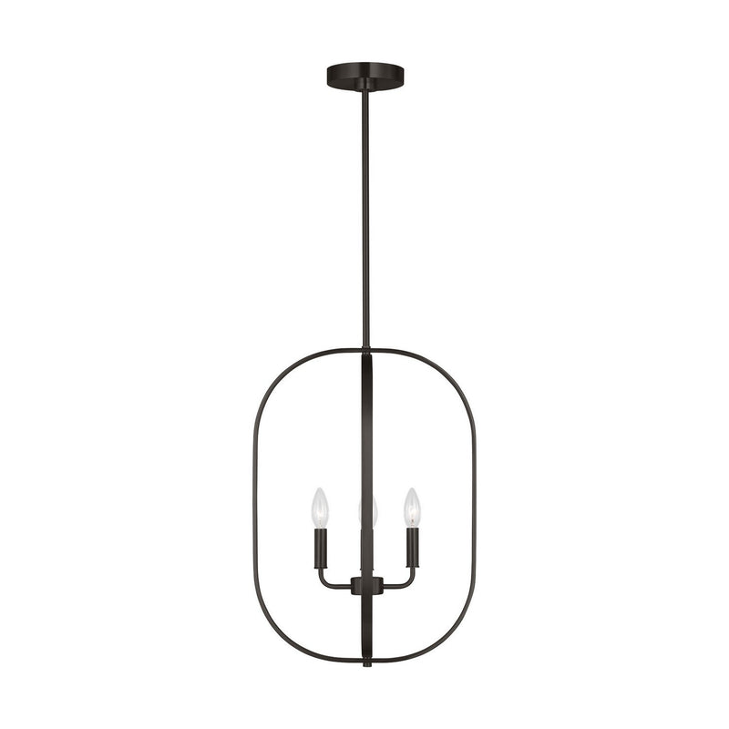 Loretto 4-Light Lantern Pendant in Midnight Black