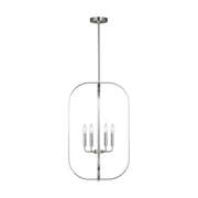 Loretto 6-Light Lantern Pendant in Brushed Nickel