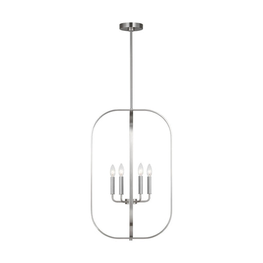Loretto 6-Light Lantern Pendant in Brushed Nickel