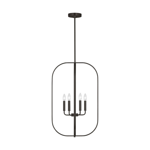 Loretto 6-Light Lantern Pendant in Midnight Black