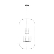Loretto 9-Light Lantern Pendant in Brushed Nickel