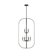 Loretto 9-Light Lantern Pendant in Midnight Black