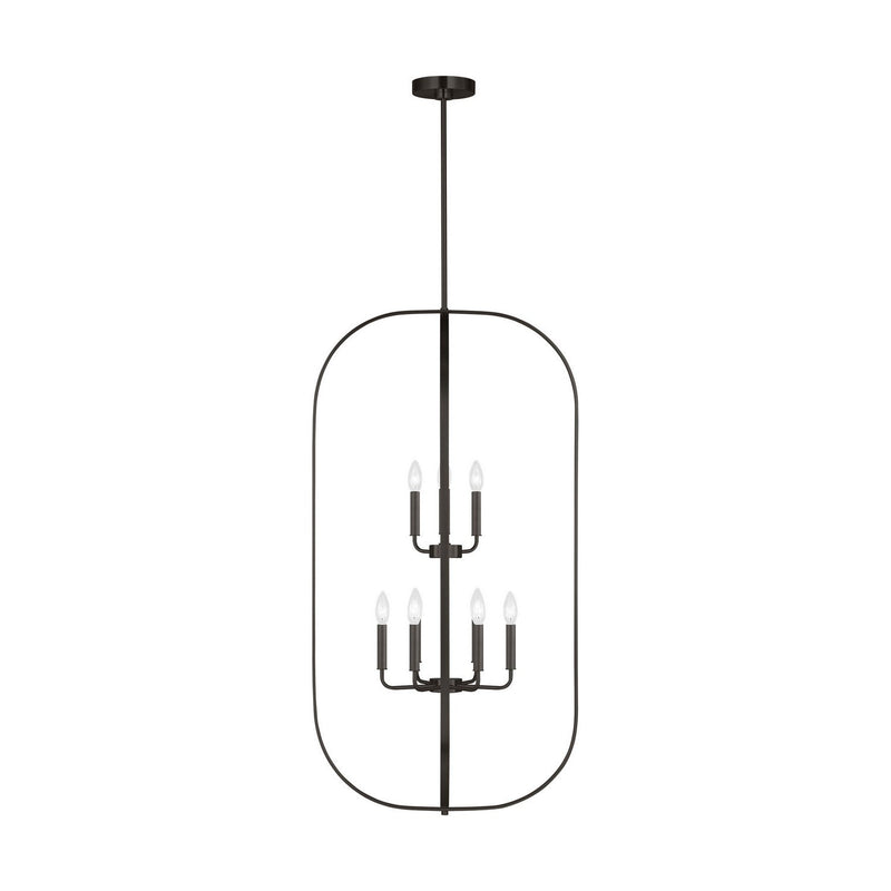 Loretto 9-Light Lantern Pendant in Midnight Black