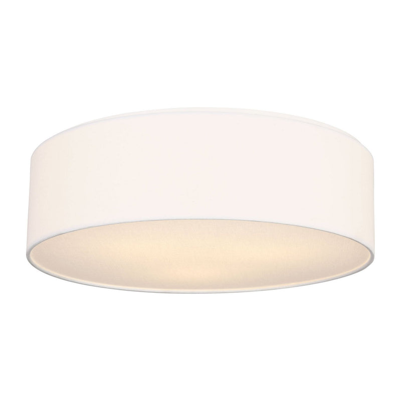 Larson 3-Light Flush Mount in Matte White