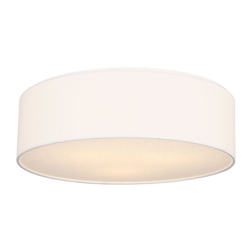 Larson 3-Light Flush Mount in Matte White