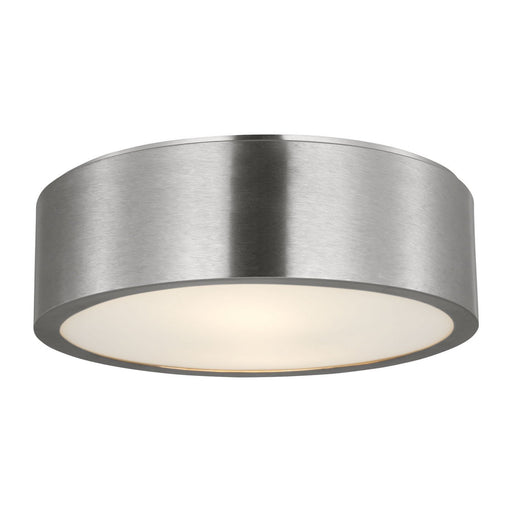 Albee 13" 2-Light Flush Mount in Brushed Nickel