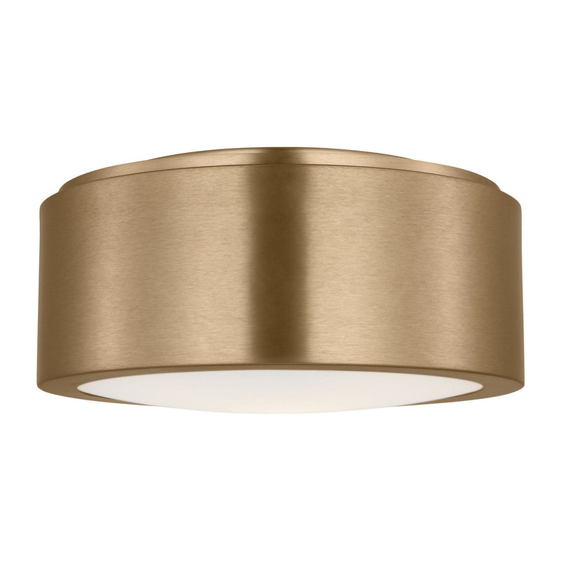 Albee 10" Flush Mount in Satin Brass