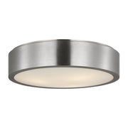 Albee 18" 2-Light Flush Mount in Brushed Nickel