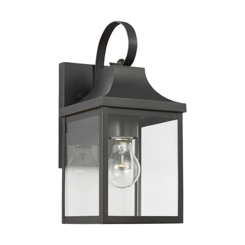 Say Brook 13" Outdoor Wall Lantern in Antique Bronze