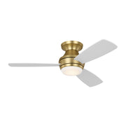 Ikon 44" LED Hugger Ceiling Fan in Burnished Brass