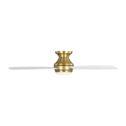 Ikon 52" LED Hugger Ceiling Fan in Burnished Brass