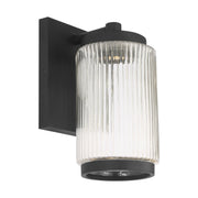 Ronde Small Outdoor Wall Lantern in Textured Black
