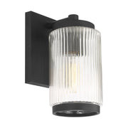 Ronde Small Outdoor Wall Lantern in Textured Black