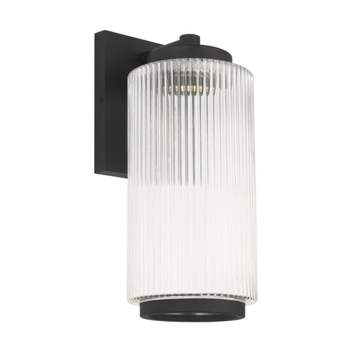 Ronde Medium Outdoor Wall Lantern in Textured Black