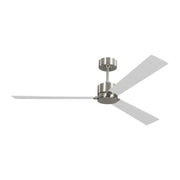 Rozzen Smart 60" Ceiling Fan in Brushed Steel