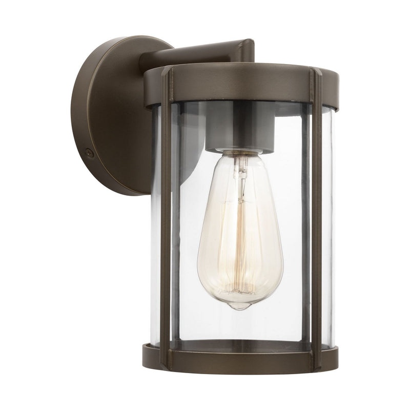 Luning 10" Outdoor Wall Lantern in Antique Bronze