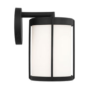 Luning 10" Outdoor Wall Lantern in Textured Black