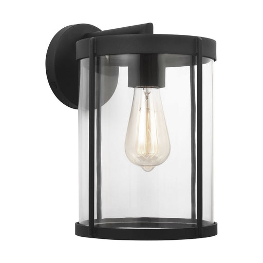 Luning 12" Outdoor Wall Lantern in Textured Black