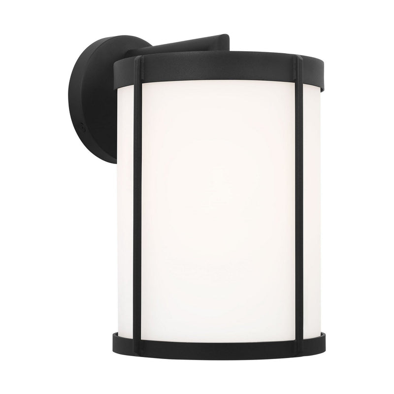 Luning 12" Outdoor Wall Lantern in Textured Black