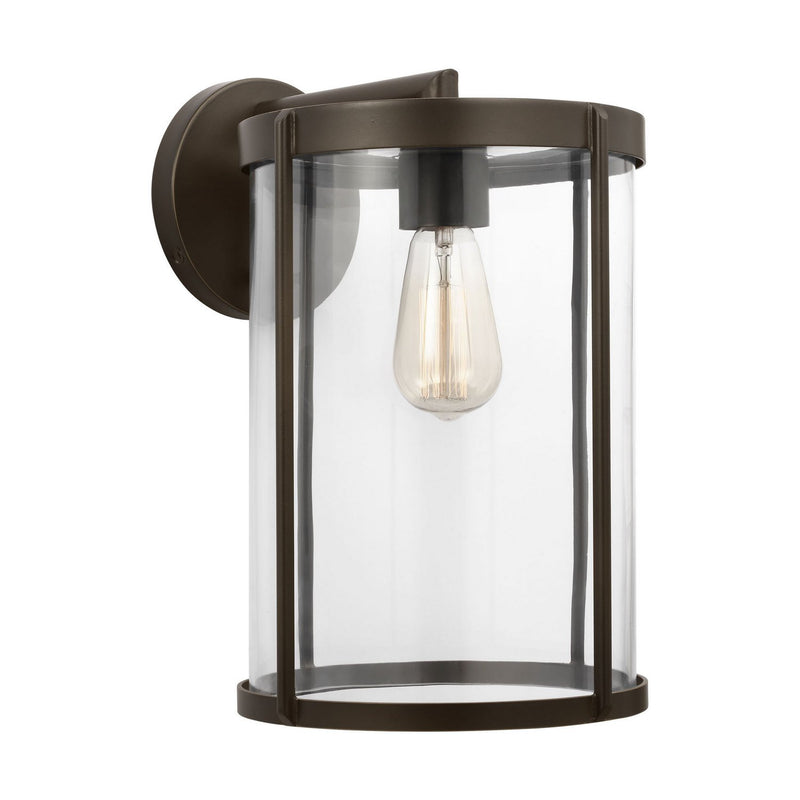 Luning 15" Outdoor Wall Lantern in Antique Bronze