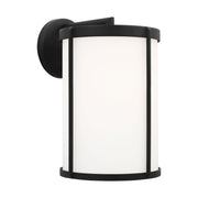 Luning 15" Outdoor Wall Lantern in Textured Black