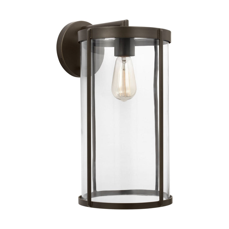 Luning 18.5" Outdoor Wall Lantern in Antique Bronze