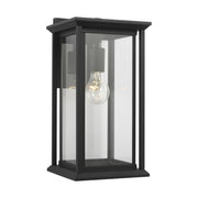 Audley 15" Outdoor Wall Lantern in Textured Black