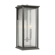 Audley 2-Light 20" Outdoor Wall Lantern in Antique Bronze