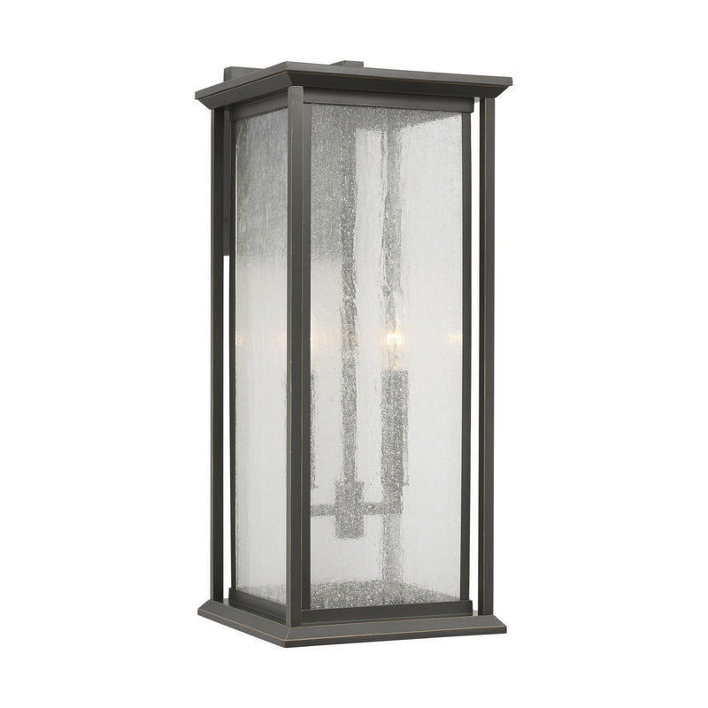 Audley 2-Light 20" Outdoor Wall Lantern in Antique Bronze