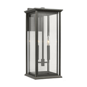 Audley 2-Light 20" Outdoor Wall Lantern in Antique Bronze