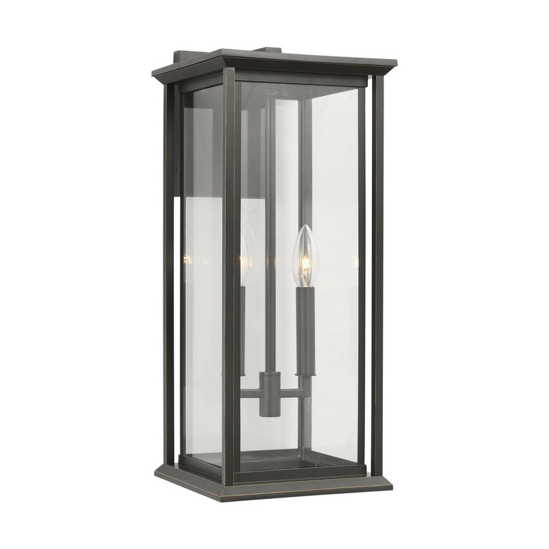 Audley 2-Light 20" Outdoor Wall Lantern in Antique Bronze