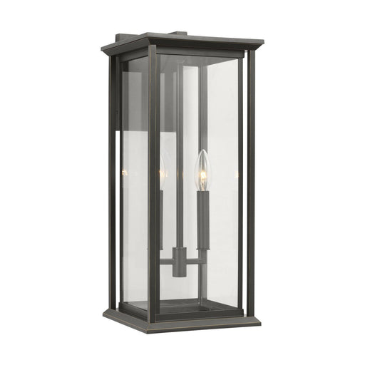 Audley 2-Light 20" Outdoor Wall Lantern in Antique Bronze