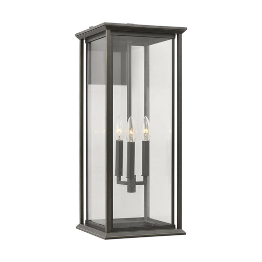 Audley 3-Light 24" Outdoor Wall Lantern in Antique Bronze
