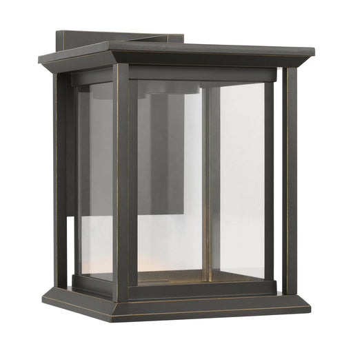 Audley 10" LED Outdoor Wall Lantern in Antique Bronze