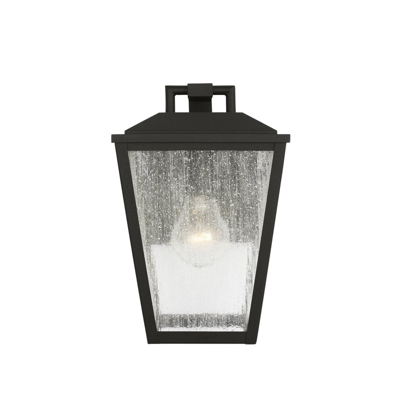 Kennewick Small Outdoor Wall Lantern in Textured Black