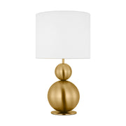 Suki Medium Table Lamp in Burnished Brass