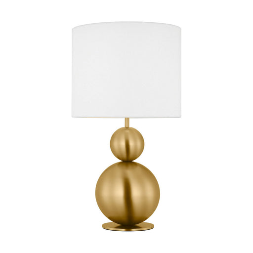Suki Medium Table Lamp in Burnished Brass