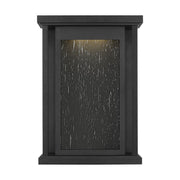 Faywood Small Outdoor Wall Lantern in Textured Black