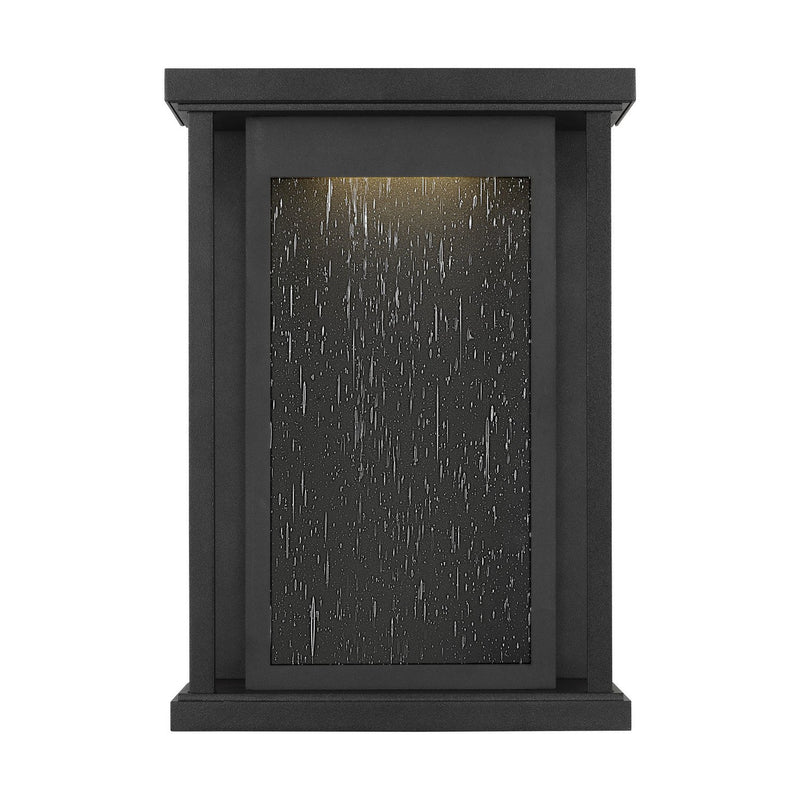 Faywood Small Outdoor Wall Lantern in Textured Black