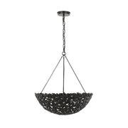 Kelan Large 6-Light Pendant in Aged Iron