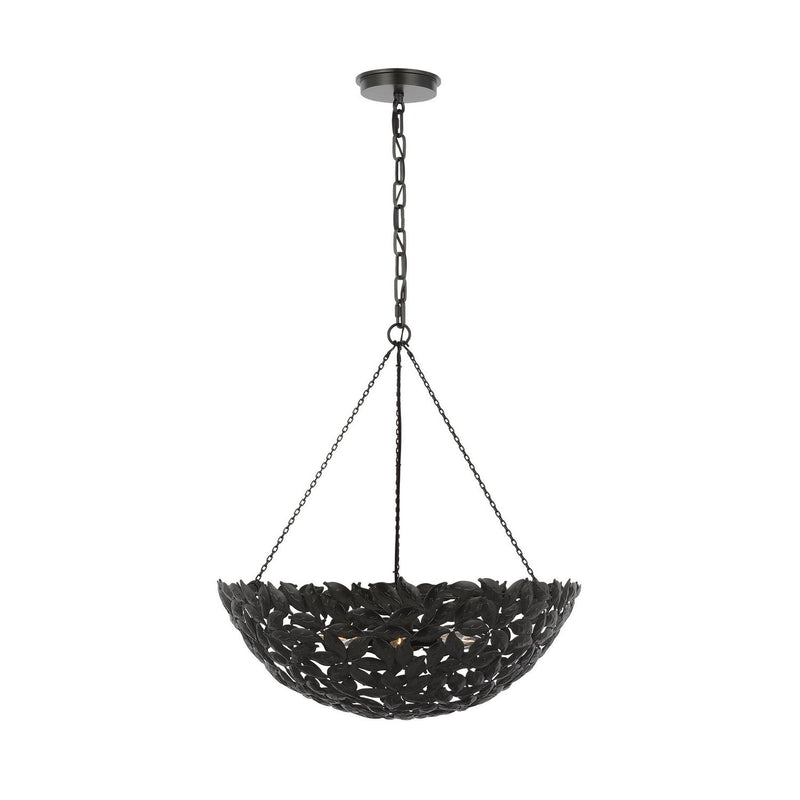 Kelan Large 6-Light Pendant in Aged Iron