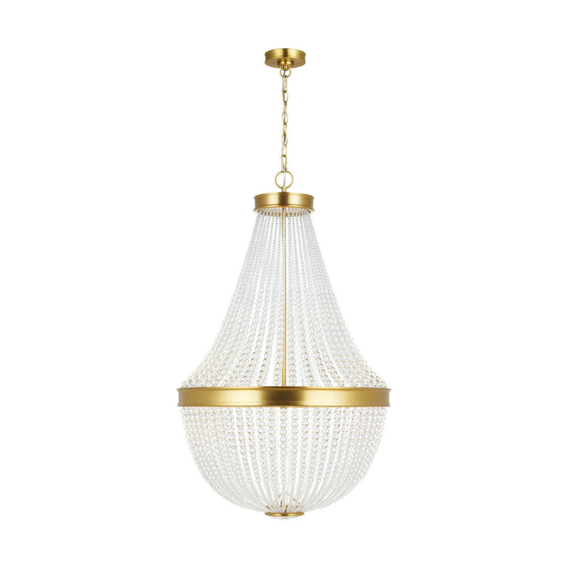Summerhill Medium 12-Light Chandelier in Burnished Brass