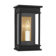 Cupertino Medium Outdoor Wall Lantern in Textured Black