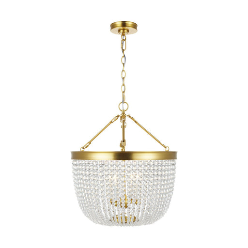 Summerhill Large 4-Light Pendant in Burnished Brass