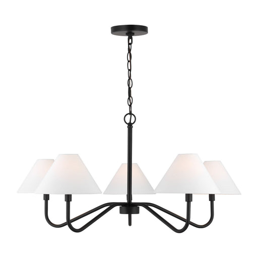 Eldon 5-Light Large Chandelier in Midnight Black