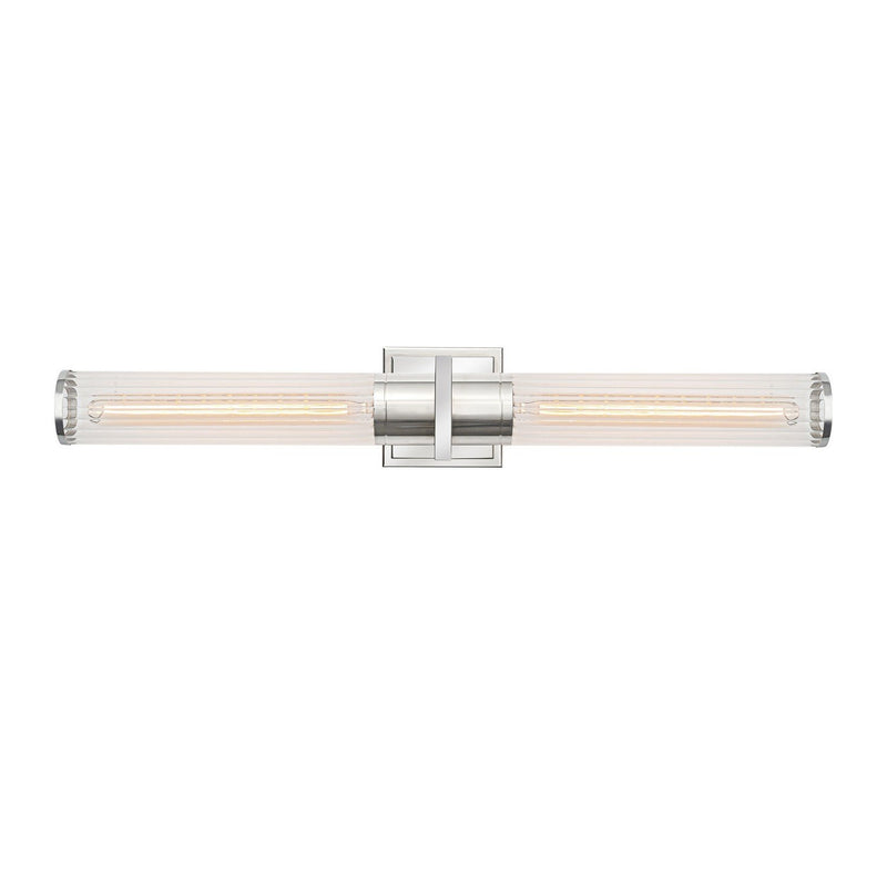 Positano 29" 2-Light Bath Vanity Light in Polished Nickel