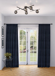 Modena 5-Light Semi-Flush Mount in Black