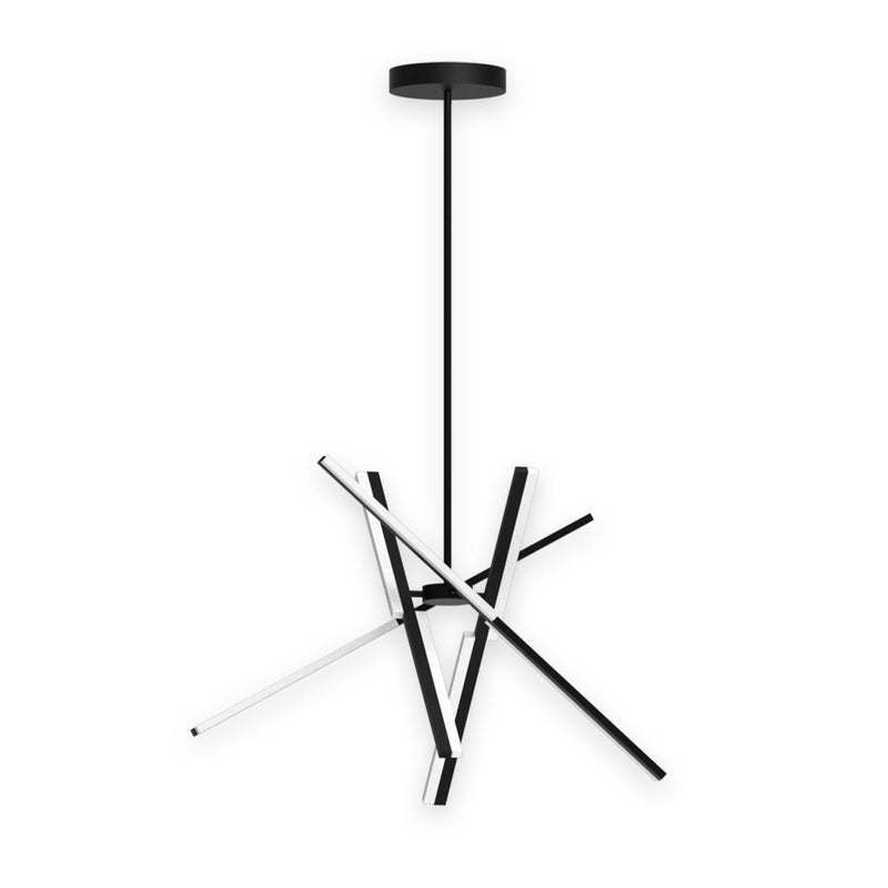 Stix 32" LED Chandelier in Black